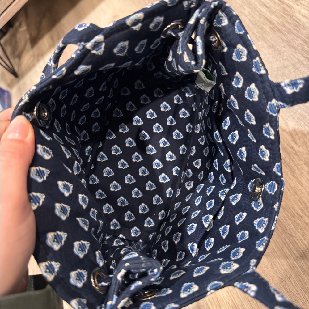 Vera Bradley Matching Blue Floral Travel Set Crossbody Bag Wallet Cosmetic Pouch - Picture 13 of 14
